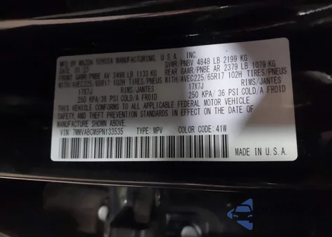 2023 Mazda Cx-50 2.5 S Preferred Plus z USA, uszkodzony, nr VIN 7MMVABCM8PN133535